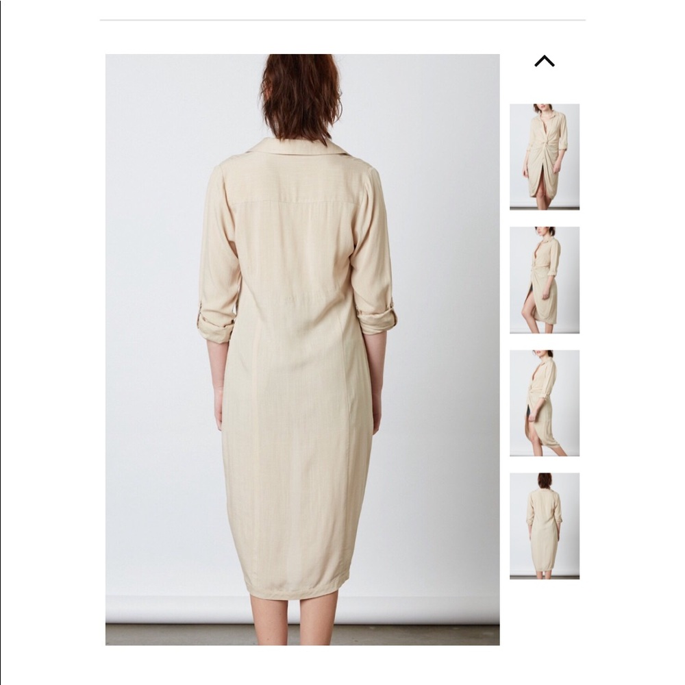 1 left! Afternoon Delight Twist Front Midi Dress - Picture 4 of 5